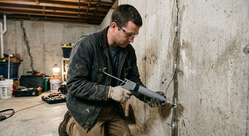 Basement Crack Repair in Dekalb County, GA