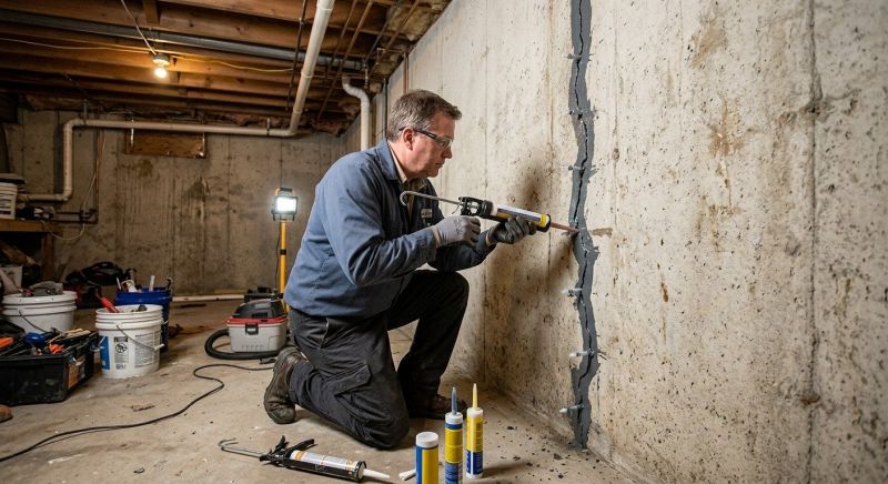 Basement Crack Repair in Dekalb County, GA