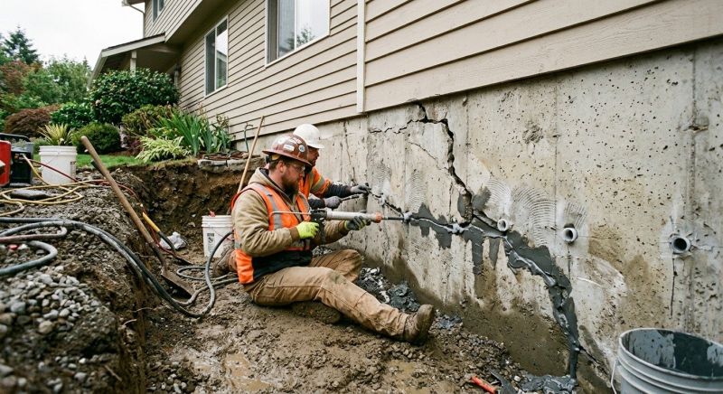 Cracked Foundation Repair in Loganville, GA