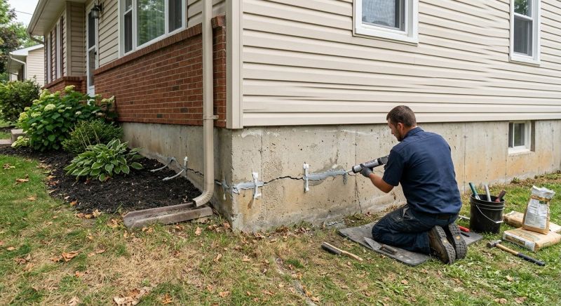 Cracked Foundation Repair in Roswell, GA