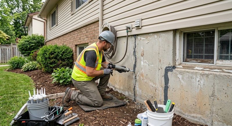 Foundation Crack Sealing in Dekalb County, GA