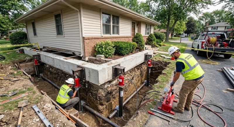 Foundation Jacking in Union City, GA