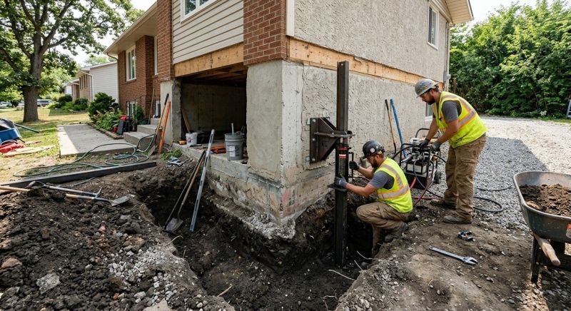 Foundation Pier Repair in Dekalb County, GA