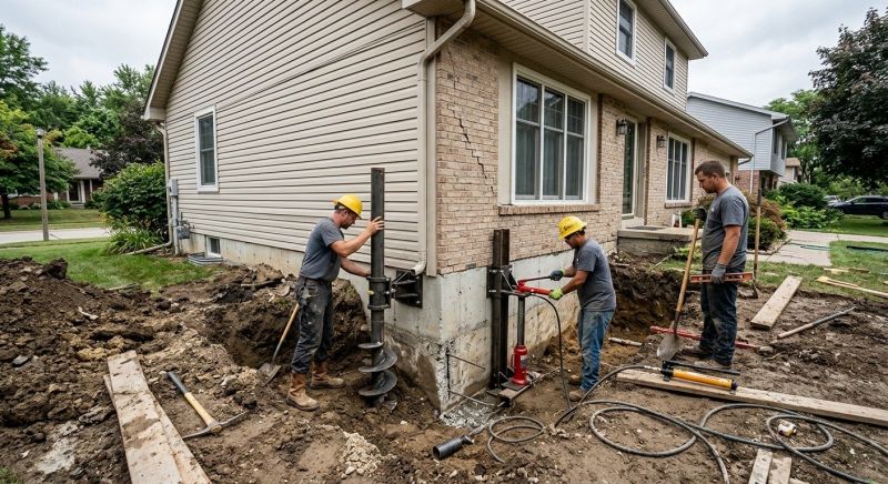 Foundation Settlement Repair in Dekalb County, GA