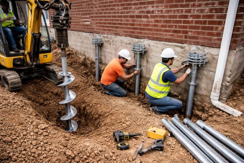 Helical Piers Installation in Dekalb County, GA