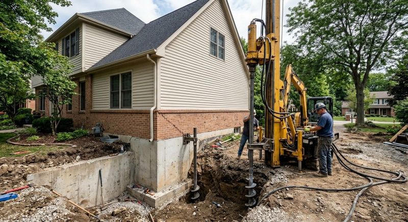 Helical Piers Installation in Dekalb County, GA