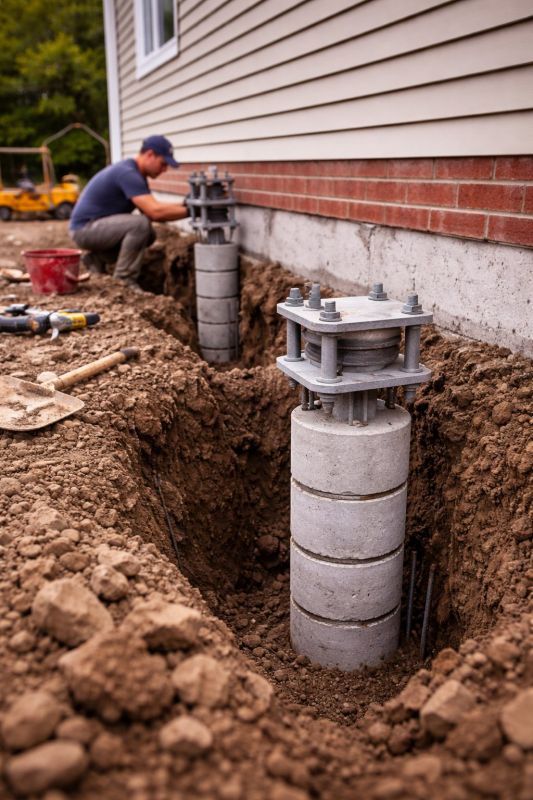 Helical Piers Installation in Dekalb County, GA