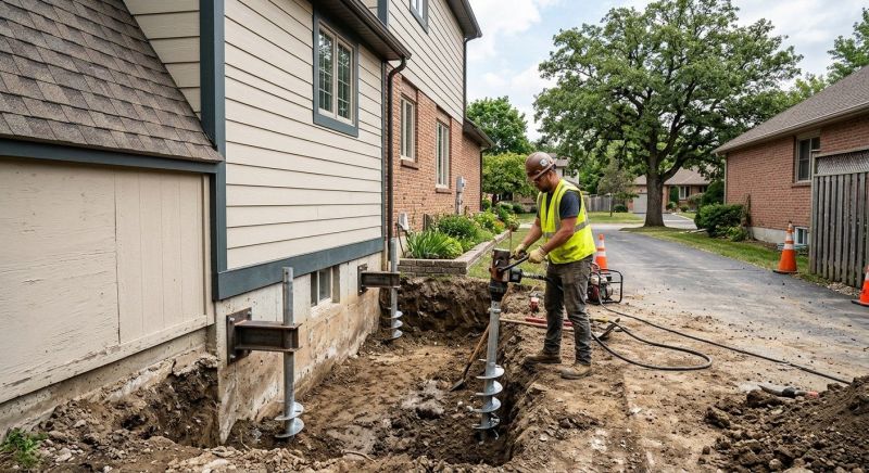 Helical Pile Installation in Dekalb County, GA