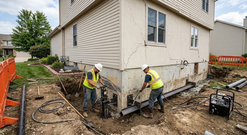 Sinking Foundation Repair in Atlanta, GA