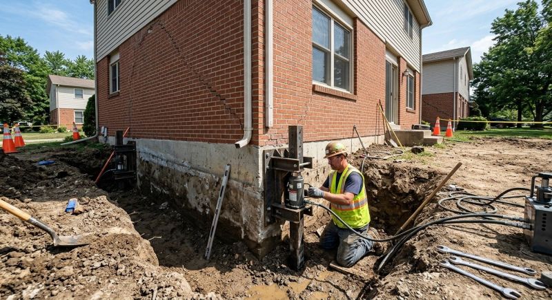 Sinking Foundation Repair in Ellenwood, GA