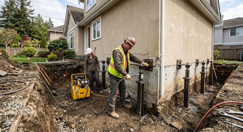 Sinking Foundation Repair in Grayson, GA