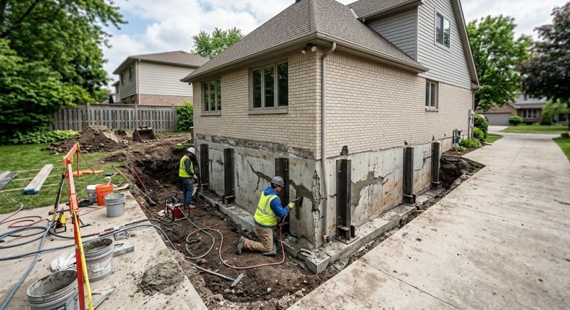 Sinking Foundation Repair in Stockbridge, GA
